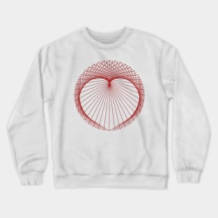 Heart Love Lines Valentines Crewneck Sweatshirt